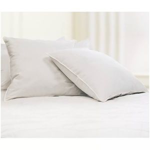 Blue Ridge 230 Thread Count 100% Cotton Feather 2-Pack of Euro Pillows